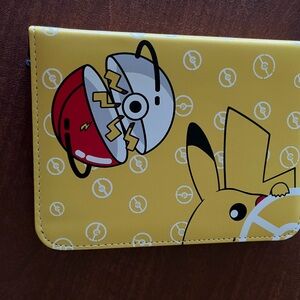 Yellow Pikachu and Poké Ball card holder